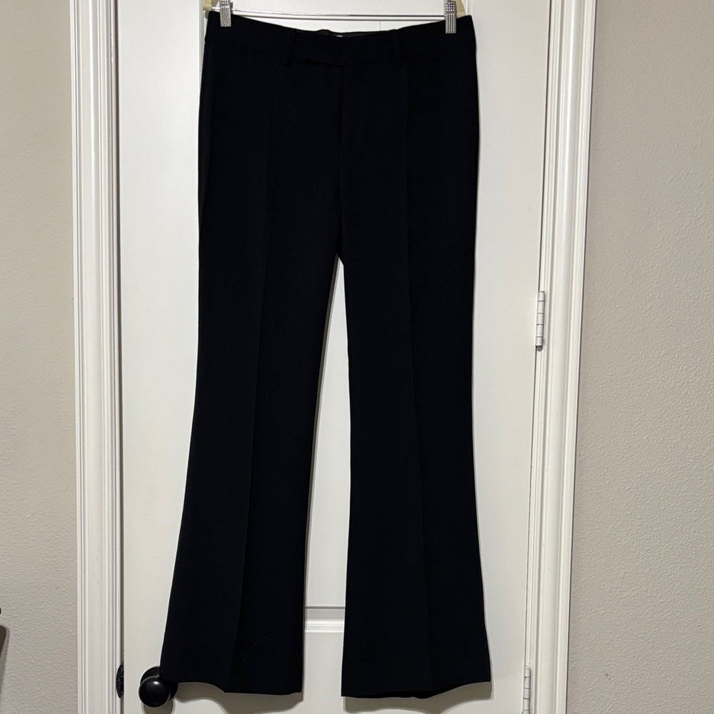 Zara Black Trouser Dress Pants Size Large Like New 10 12